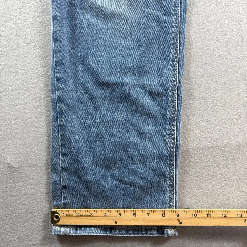 True Nation Athletic Fit Men 44x30 Blue Distressed Jeans